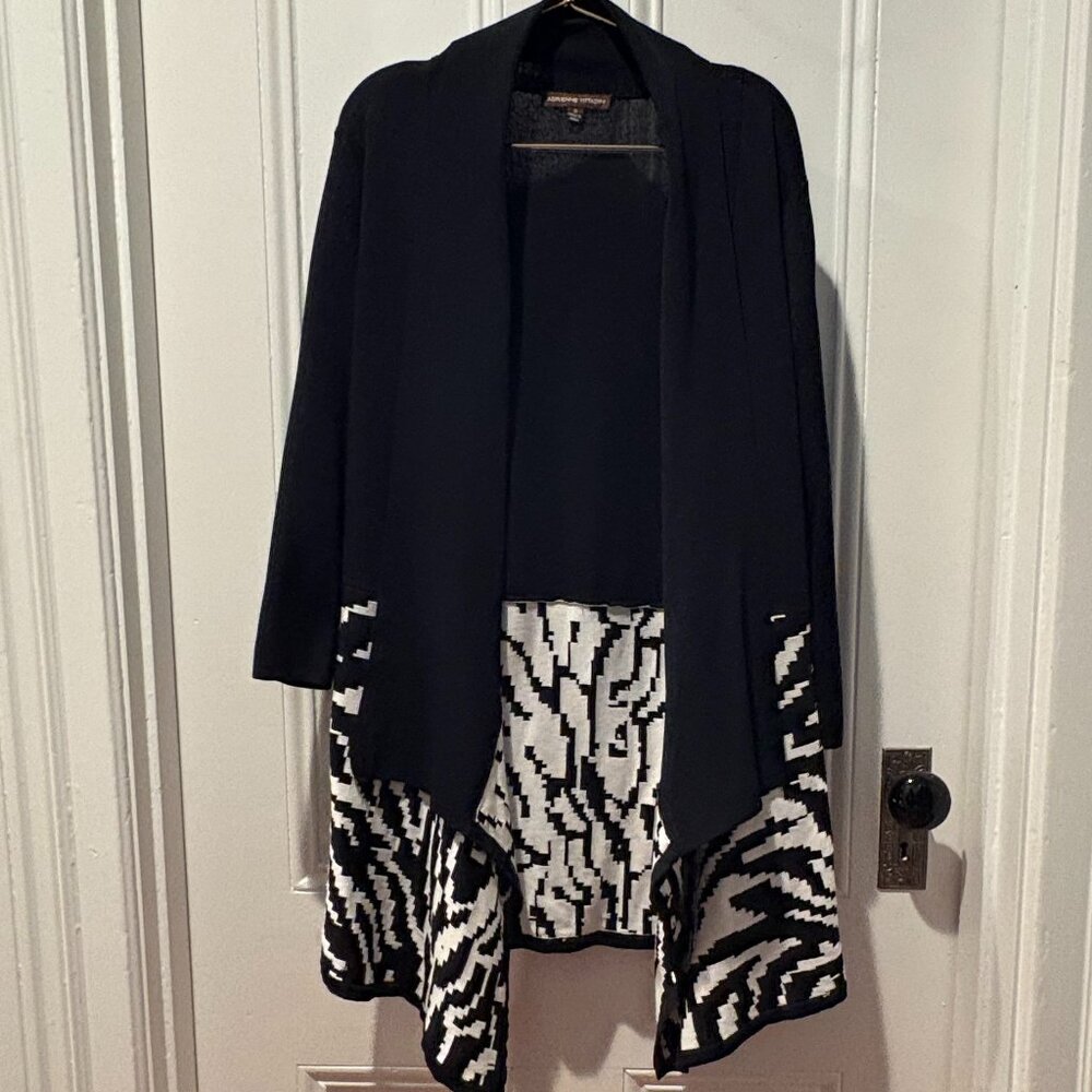 Adrienne Vittadini Zebra Print Sweater